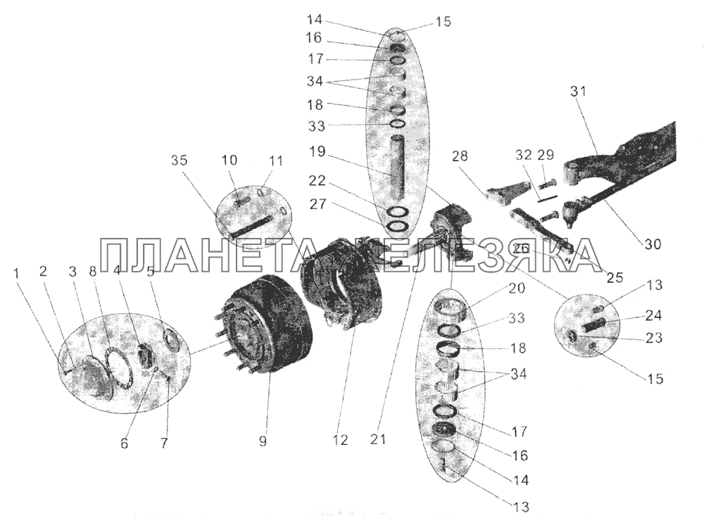 Ось передняя МАЗ-103 (2005)